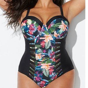 Yin Underwire Cut Out One Piece Swimsuits For All